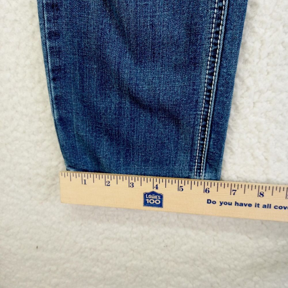 Earl Jean Jeans Women 27x28* Straight Leg Medium Wash Denim - Picture 9 of 11